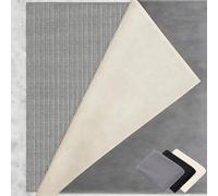 Antiscivolo Tappeto 110 x 130 cm Riutilizzabile, Inodore, Tagliabile, Lavabile e Personalizzabile Nelle Dimensioni, Tappetino Antiscivolo in PVC Perr Moquette, grigio marrone