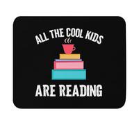 Antiscivolo Tappeto Mouse, Geek Literature Readers Bookworm Funny all Kids Are Reading Novel Reader Tappetino per Il Mouse Superficie Liscia Gaming Mousepad per PC Ufficio Computer