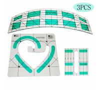 Antiscivolo Trapunta Righello Freemo Arc Patchwork Modello Set 3 Pezzi