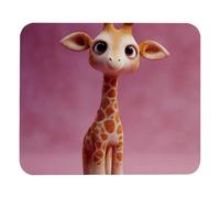 AntiscivoloTappetino per Il MouseCustom Personalized Cute Giraffe PictureGaming MousepadTappetino per Mouse25x30cmperPC,Notebook,Ufficio
