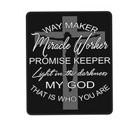 antisfilacciamento Tampone per Mouse, God Way Maker Miracle Worker Promise Keeper Easter Tappetino per Il Mouse Pratica Gaming Mousepad per Laptop Ufficio Casa