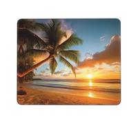 antisfilacciamento Tappetino Mouse, Tropical Beach Palm Tree Sunset Tappetino per Il Mouse Personalizzato Gaming Mousepad per Ufficio Computer Laptop