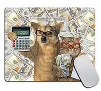 antisfilacciamento Tappetino per Il Mouse Funny Dog And Cat Gaming Mousepad Tampone per Mouse 25x30cm per Notebook,Casa,Computer