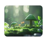 antisfilacciamento Tappetino per Il Mouse Green Mushrooms in The Gaming Mousepad Tappetini Mouse 25x30cm per Computer,Casa,Laptop