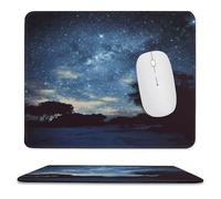 Antisfilacciamento Tappetino per Il Mouse Night Sky with Trees Printed 25X30Cm, Tappetino per Mouse Superficie Liscia Gaming Mousepad per Pc Casa Notebook