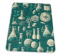 Antisfilacciamento Tappetino per Il Mouse Old Chemistry Laboratory Science Green 25X30Cm, Tappetino Mouse Bordi Cuciti Gaming Mousepad per Casa Pc Notebook