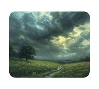 antisfilacciamento Tappetino per Il Mouse, Rainy Fields, Confortevole Tappetino per Mouse, Mousepads, 25X30cm, PC, Ufficio, Laptop