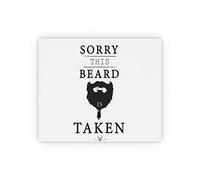 antisfilacciamento Tappetino per Mouse, Sorry This Beard is Taken Funny Graphic Tappetino per Il Mouse Personalizzato Gaming Mousepad per Casa PC Notebook