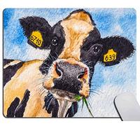 antisfilacciamentoTappetino per Il MouseSmall Cow Face on The FarmGaming MousepadTappetini Mouse25x30cmperComputer,PC,Laptop