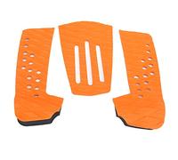 ANTISKID EVA Surf DECK PAD SUGGERIMENTO MATTO SULLO SUGGERIMENTO 3 PC per Entusiasmo del Surf (ORANGE)