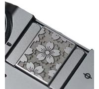 Antislip Camera Shutter Button Intagliato Fiore Fiore Petali Dettagli Per Strutture Ottone Per XT30 A7C2 DSLR Compatibilità Ottone Shutter Release Pulsante