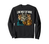Antisocial Feline Introvert Lone Wolf Cat Mode Felpa