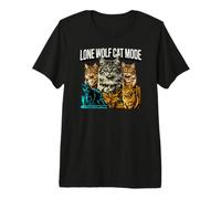 Antisocial Feline Introvert Lone Wolf Cat Mode Maglietta Premium