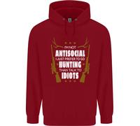 Antisocial I Prefer Di Andare A Caccia Felpa Uomo