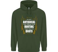 Antisocial I Prefer Di Andare A Caccia Felpa Uomo