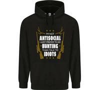 Antisocial I Prefer Di Andare A Caccia Felpa Uomo
