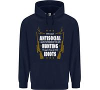 Antisocial I Prefer Di Andare A Caccia Felpa Uomo