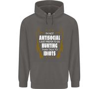 Antisocial I Prefer Di Andare A Caccia Felpa Uomo