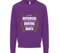 Antisocial Preferisco Andare A Caccia Felpa Per Bambini