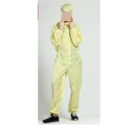 Antistatico, Tute antistatiche antipolvere con cappuccio for uomo e donna, indumenti for camera bianca, indumenti protettivi for lavori di verniciatura e pulizia in fabbrica(Yellow,XX-Large)