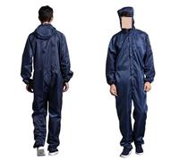 Antistatico, Tute protettive unisex, indumenti puliti, cappuccio, indumenti antipolvere, indumenti statici, indumenti for camere bianche, indumenti da lavoro for verniciatura(Navy,Small)