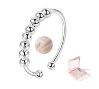 Antistress Donna Argento Anello per L'ansia Anello 925 Silver Fidget Ring Anello Pollice Donna Antistress Donna Anello Argento Anello Donna Argento Sterling 925 Anelloanello Regolabile Antistress