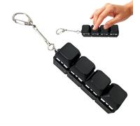 Antistress Keyboard Clicker - Silent Fun Portachiavi portatile | Pulsante meccanico | Tasca per ufficio