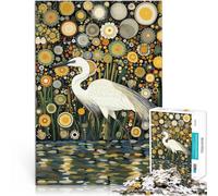 Antistress Vacanza in patria Uccidere il tempo Fiori di garzetta in stile Gustav puzzle 2000 pezzi per adulti 70x100cm Un'opera d'arte