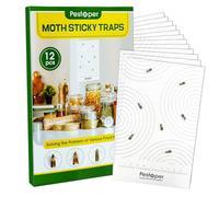 Antitarme Alimentari 12 Pezzi Anti Farfalline del Cibo Anti Tarme Alimentare Trappole Farfalline Alimentari Adatto per La Dispensa della Cucina del Ristorante