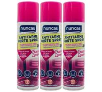Antitarme Forte Spray per Cabine Armadio, Tappeti, Coperte e Tessuti di Arredo, Elimina le Tarme e le Larve, non Bagna, non Macchia, Disponibile in Varie Profumazioni, 250ml (3 Unità, Fresco Lavanda)
