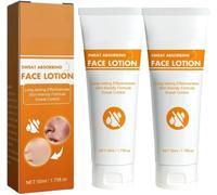 Antitraspirante per il viso, Lozione viso assorbente per il sudore, Blocca il sudore e la pelle grassa, rinfrescante e non grassa, Controllo del sudore di fronte, cuoio capelluto e pelle grassa