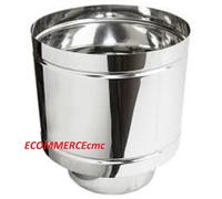 ANTIVENTO A BOTTE ACCIAIO INOX AISI 304 COMIGNOLO FUMAIOLO TONDO CON ROMPIGOCCIA [EEK: Conforme]