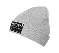 Antivento Berretto da Notte Retired Definition Funny Retirement Gag Beanie Invernale Cappelli Lavabile Cappello Lavorato per Adulto Correre Bici