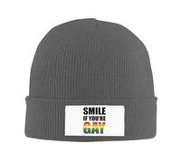 Antivento Berretto Sci Smile If You're Gay LGBT Beanie Cappello Leggero Cappello Lavorato per Donna Adulto All'aperto