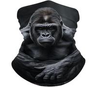 Antivento Cerchietto per Capelli,Gorilla on The Ground,Ghetta da Collo Elastico Sciarpa a Mezza Faccia per Yoga Escursionismo Arrampicata 26X30cm