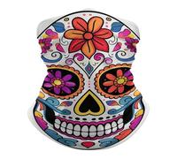 Antivento Headwrap Sugar Skull Ghetta da Collo Unisex Cerchietto per Capelli per Escursionismo Uomo Ciclismo
