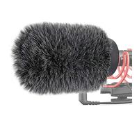 Antivento per Microfono NTG - Filtro Anti-pop Windscreen per Rode VideoMic NTG Microfoni con Lunghezza Massima Dello Slot 100 mm (3.9") e Diametro 18-24 mm di YOUSHARES (Shag, Grigio)
