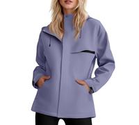 Antivento Running Mantella Imbottita Antipioggia Trench Blu Donna Giacca Invernale Giubbotti Bicicletta Mantellina Coperta Giubbini Giallo Ponchielli Giacche Autunnali Donna M