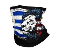 Antivento Sciarpa a Tubo,America And Uruguay Uruguayan Flag Combine Lion,Protezione del Viso Multiuso Cerchietto per Capelli per Sports attività Uomo 26X30cm