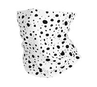 Antivento Sciarpa A Tubo Black And White DOT Print Protezione del Viso Multiuso Sciarpa A Mezza Faccia per Outdoor Bambini Uomo