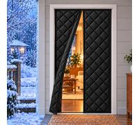 Antivento Tenda Per Il Freddo Nero 195x255cm Base Appesantita Per Ridurre Sventolii Al Vento Ingresso Posteriore Ingresso Laterale E Principale