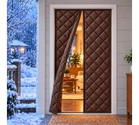 Antivento Tenda Termica Per Balcone Marrone 155x220cm Chiusura Magnetica Completa Per Ridurre Spazi Aperti Famiglie Con Bambini Animali E Ospiti