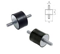 Antivibranti cilindrici in gomma maschio-maschio M4 M5 M6 M8 M10 M12 M16 FILETTA