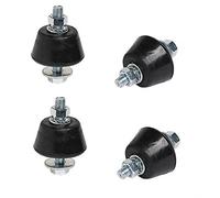 Antivibranti per staffe in Gomma Nera e Naturale con rondelle e Dadi