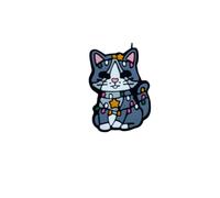 Antivibratore Gatto | gomma e silicone, per , design gatto cartone animato, per Natale, per divertimento