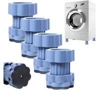 Antivibrazione per lavatrice universali,4/8 Pezzi Tappetino antivibrazione Gomma per Lavatrice/Cuscinetti in Antiscivolo per lavatrice e asciugatrici,piedini lavatrice antivibrazione