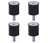 Antivibrazioni Ammortizzatore 4Pcs Smorzatore di Vibrazioni in Gomma M8 Ammortizzatori di Gomma Anti-vibrazione per Compressori d'aria Motori Pompe d'acqua Bobine (VDM8, 30x30mm)