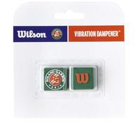 Wilson Roland-Garros Dampener 2 Pack, Impugnature da Tennis e Altro Unisex Adulto, Verde/Arancione, Nessuna Dimensione