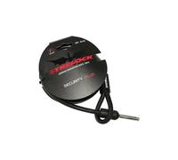 Antivol velo cable a boucle pour fer a cheval trelock rs350 plug noir 1 80m diam 10mm