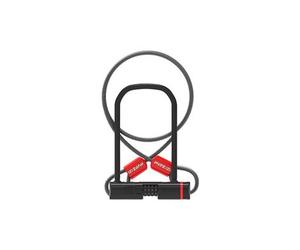 Antivol velo u zefal k traz u13 a combinaison 115x230mm d 13mm cavo avec 1 2m clip supporto avec sold secure niveau silver
